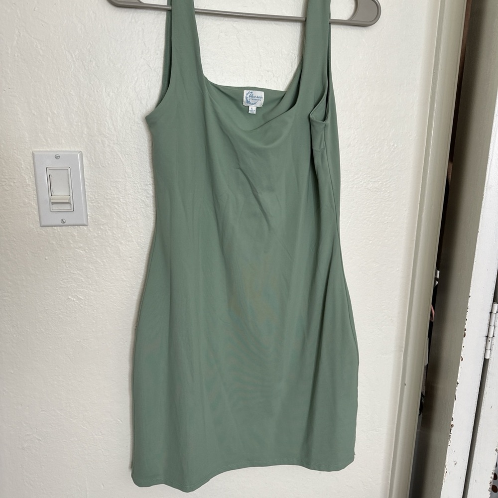 Francesca's Collections Sage Green Mini Dress